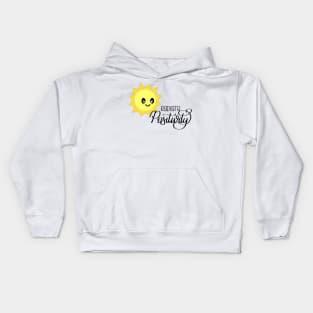 Radiate Positivity Sunny Positive Vibes Kids Hoodie